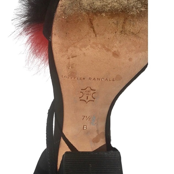 Loeffler Randall Black Nicolette Fox Fur-Trimmed - Picture 7 of 10